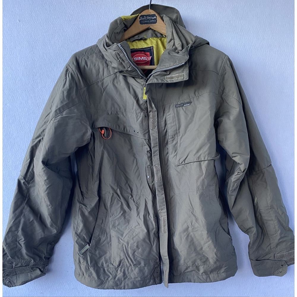 SIMS Snowboard Jacket Full Zip Snowboarding Ski Winter Mens Small